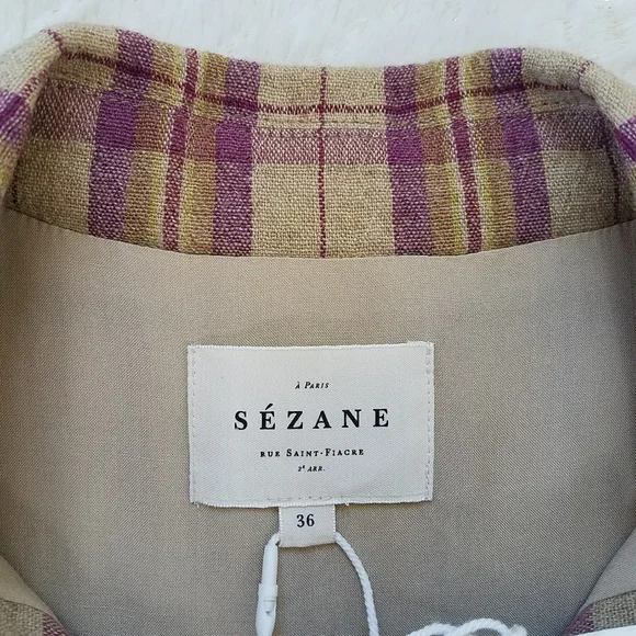 Sezane Delfina Linen/Wool Blend Dress